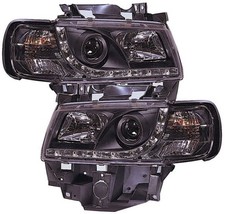 VW T4 LONG NOSE BLACK DRL LED