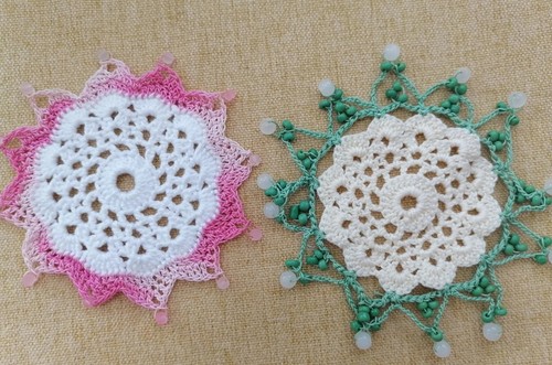 Hand made small crochet - crochet, beaded