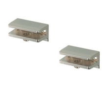 2 x Glass shelf clamp support