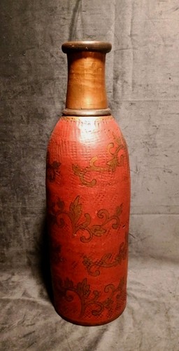 Chinoiserie floor vase - vase, 19"