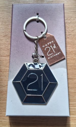 21st birthday keyring - , gift