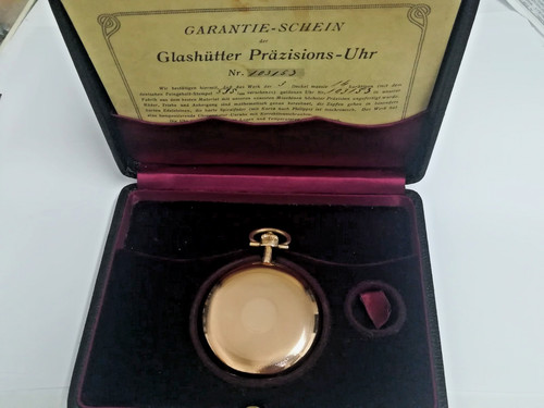 Glashütte pocket watch rose - glashÜtte, watch,