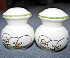 Zeller Keramik Shepherd and Sheep - Salt & Pepper pots. Excellent Condition
