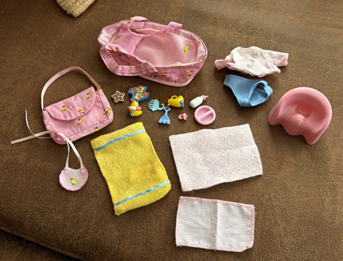 Baby born mini dolls carrycot