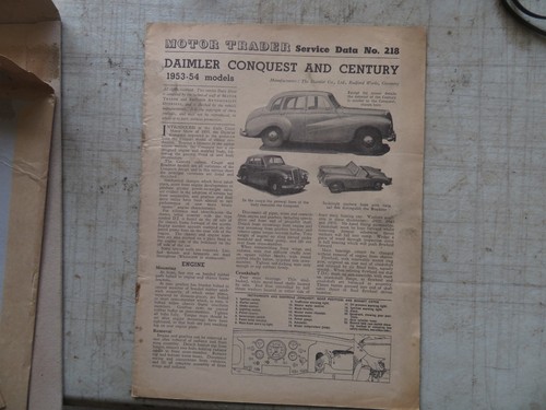 Motor trader daimler conquest - motor,
