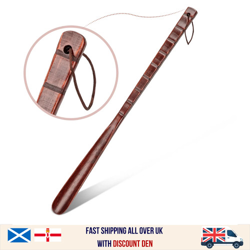 Extra long wooden shoe - long, horn
