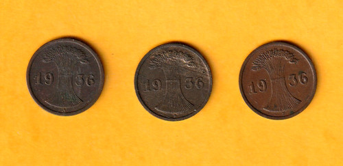 Germany coins reichspfennig - coins, 2