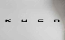 Gloss Black Metal KUGA K U G A Lettering Badge For Ford Boot Trunk Tailgate Rear