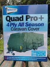 Leisurewise Premium 4-Ply Breathable Full Caravan Cover, Size 21-23ft Green