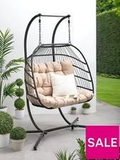 Nova 2 Seater Swing - Black Stylish Comfortable Outdoor Seating for Any Garden