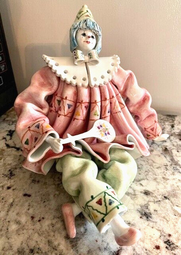 Vintage pierrot clown with - vintage,