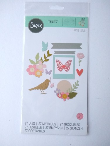 Sizzix thinlits die set floral - set,