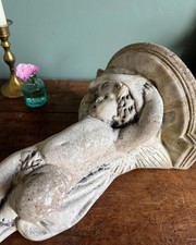 Aged Stone Garden Cherub Wall