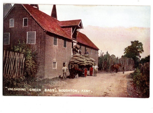 Boughton unloading green bags - boughton,