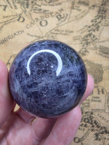 Iolite 3cm sphere crystal - iolite,