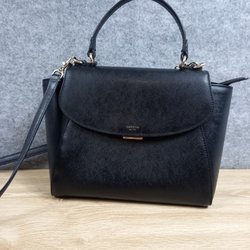Oroton handbag black leather - handbag,