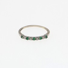 14k White Gold Natural Emerald