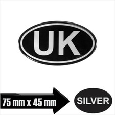 3D Oval Gloss Sticker Domed
