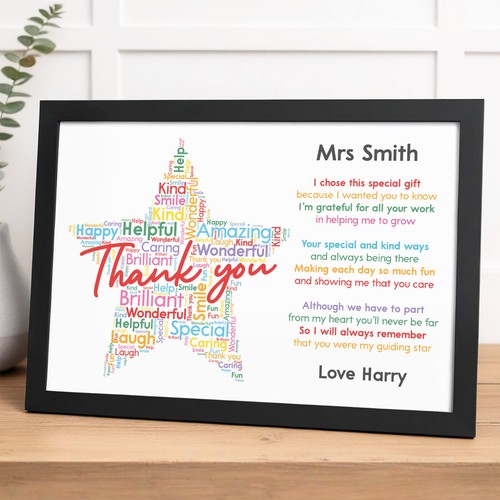 Personalised thank you teacher - you,