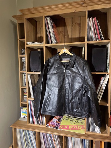 Men real leather jacket - men’s,