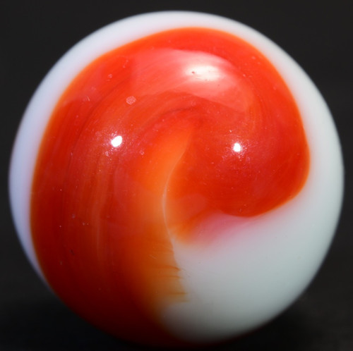Akro agate corkscrew marble - corkscrew,