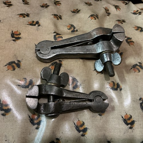 Pair vintage military hand - pair, of