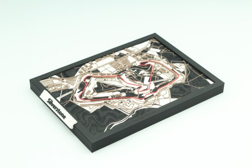 Silverstone race track map - silverstone, 3d