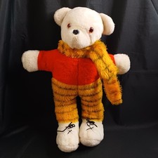 Vintage White Teddy Bear Amber