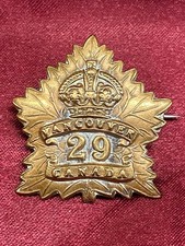 WW1 CEF Canadian 29th