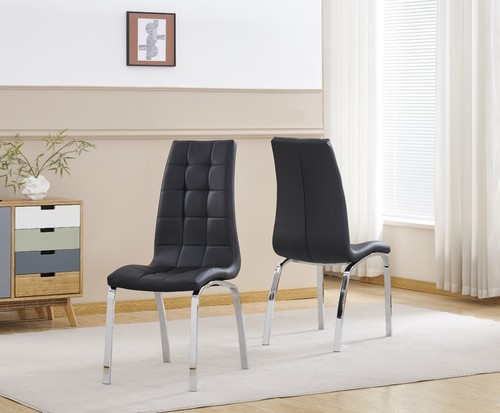 Dining chairs set grey - set, of