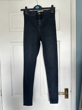 Navy Blue Topshop Joni Jeans