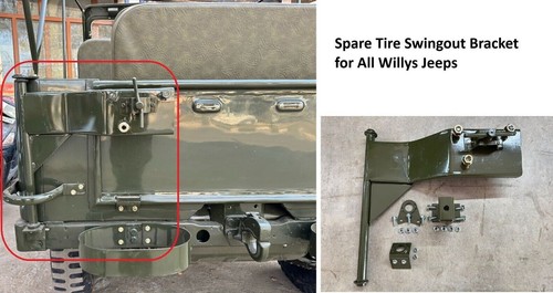 Spare tire swingout bracket - tire,