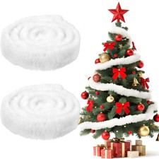 2 Pack 1M White Christmas Faux