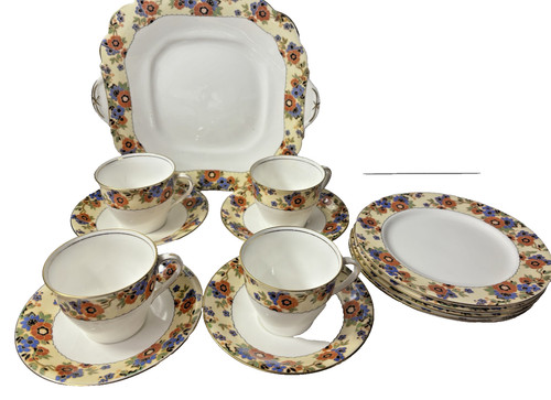 Aynsley bone china tea set - aynsley,