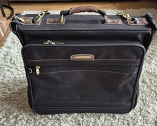 Carlton  heavy duty leather fittings  Black Suit Bag  Travel / flight hold Bag. 