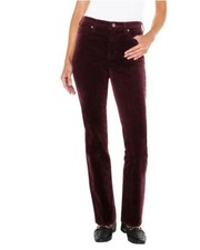 Well Worn Women's Pants High Rise Soft Corduroy Skinny Red Size 04/27