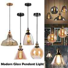 Modern Glass Pendant Light Shade Chandelier E27 Ceiling Hanging Lamp Fixture