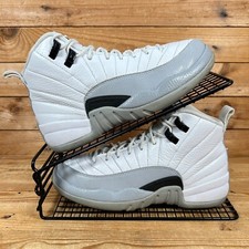 Nike Trainers Womens Size UK 4.5 Air Jordan 12 Grey Wolf Retro Barons Shoes GS