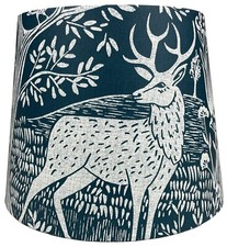 Navy Blue Stag Table Lamp