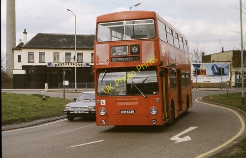 35mm slide bus london - bus,