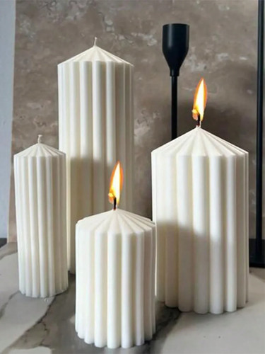4pcs set striped cylinder - 4pcs/set,