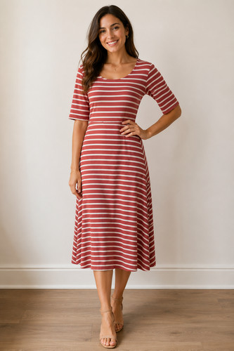 Ladies coral pink white - ladies,