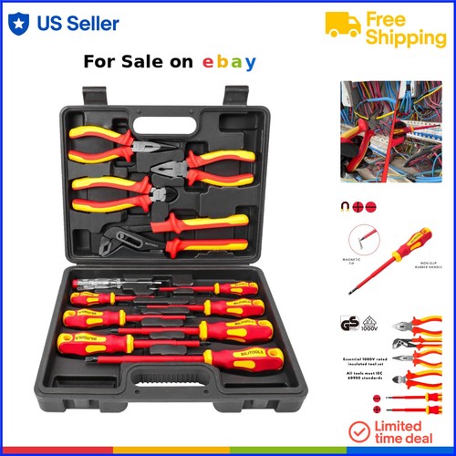 Insulated screwdriver pliers - insulated,