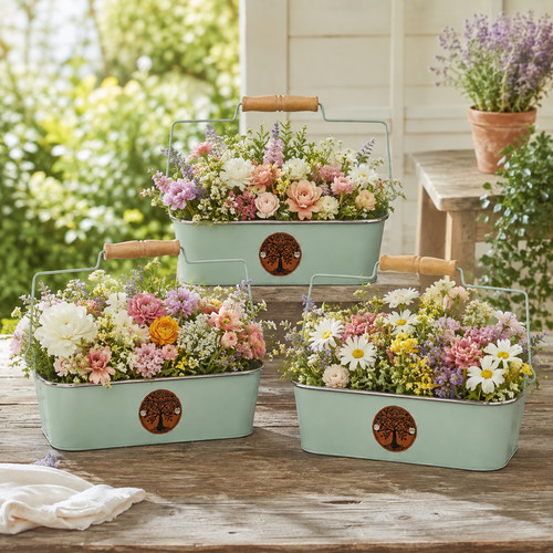 3pc tree life plant pots - of,