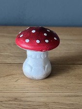 Red Ceramic Toadstool Ornament