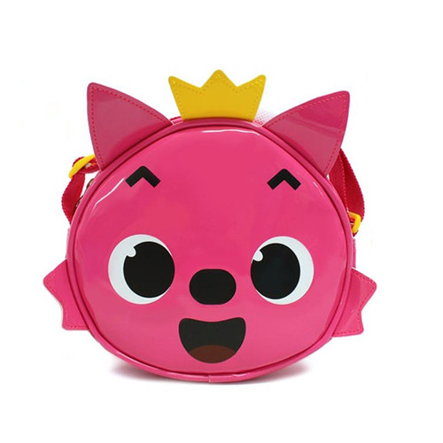Pinkfong face pink beach cross - pink,