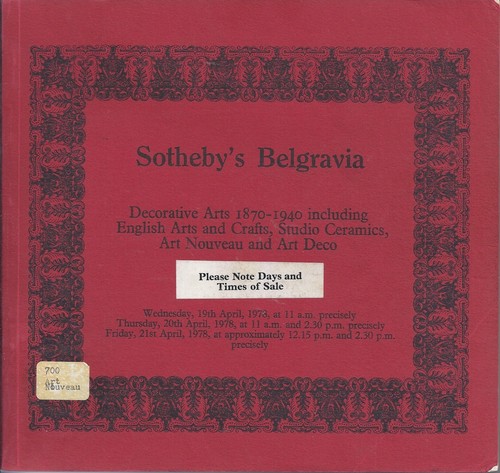 Sotheby deco arts - arts, crafts