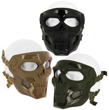 Airsoft Full Face Mask Tactical Protective Gear Gelsoft Paintball Skull Boys Men