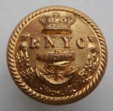 NICE VICTORIAN ROYAL NORTHERN YACHT CLUB RNYC LARGE 25mm GILT BUTTON