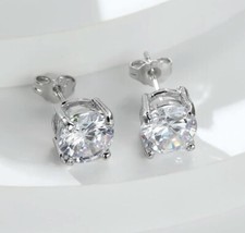 WHITE GOLD FILLED STUD CRYSTAL EARRINGS MADE WITH SWAROVSKI CRYSTALS WG58